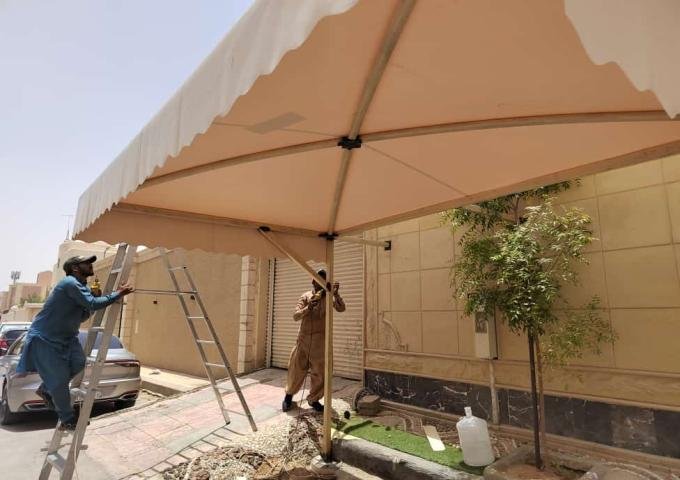 مظلات وسواتر  قماش لكسان الرياض
